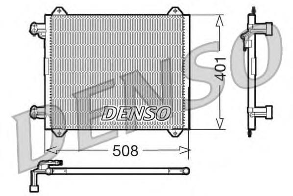 DCN02009 Denso condensador aire acondicionado