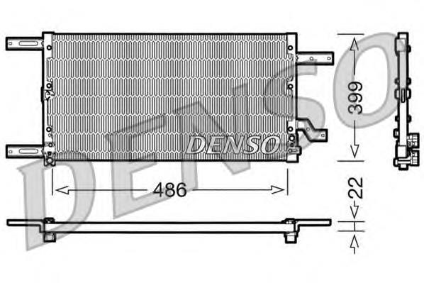 DCN01021 Denso condensador aire acondicionado