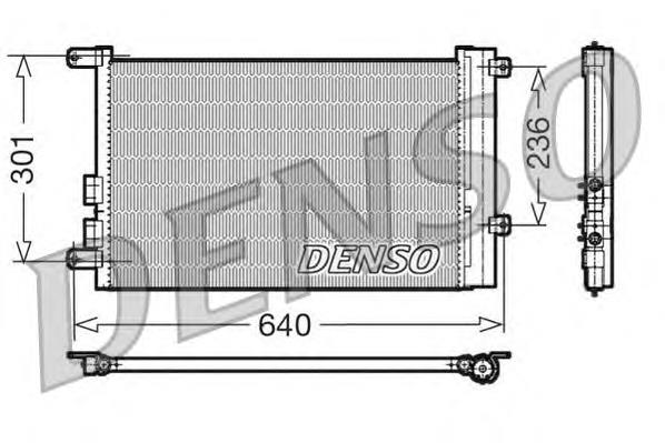 DCN01016 Denso condensador aire acondicionado