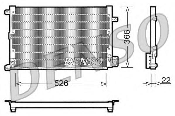 DCN01020 Denso condensador aire acondicionado