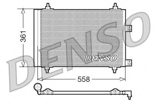 DCN21016 Denso condensador aire acondicionado