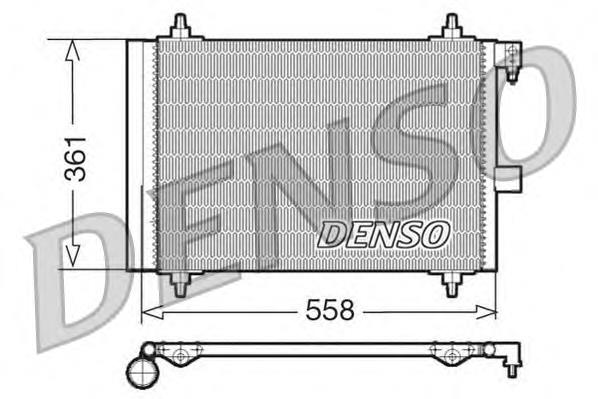 DCN21025 Denso condensador aire acondicionado