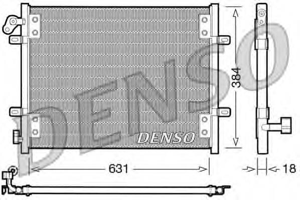 Condensador aire acondicionado DCN23002 Denso