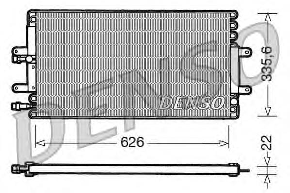 Condensador aire acondicionado DCN23001 Denso