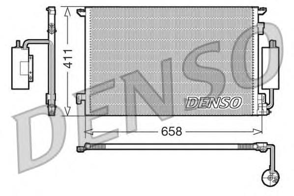 DCN20034 Denso condensador aire acondicionado