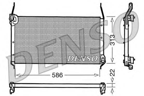 DCN09017 Denso condensador aire acondicionado