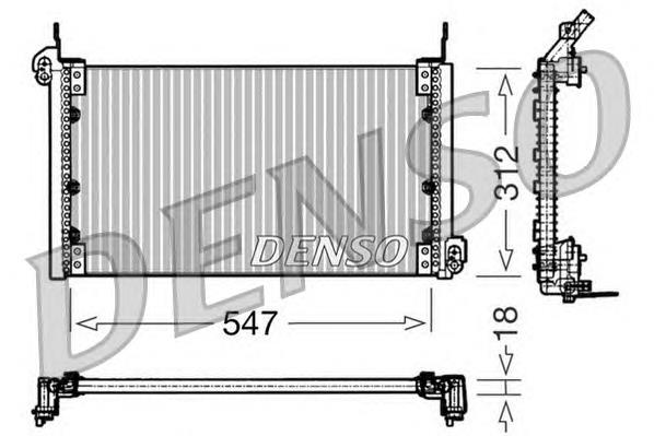 46547673 Fiat/Alfa/Lancia condensador aire acondicionado