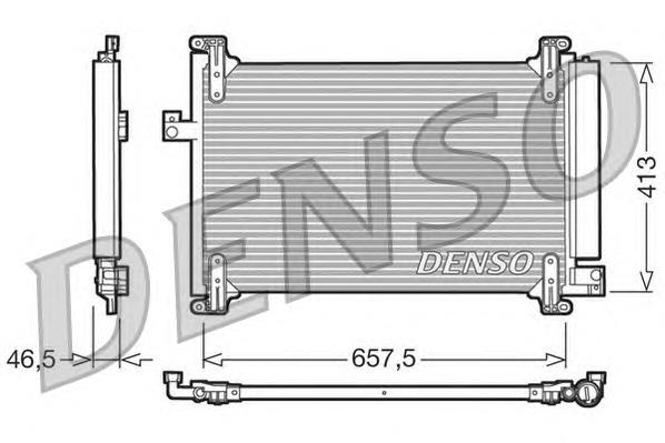 Condensador aire acondicionado DCN09083 Denso