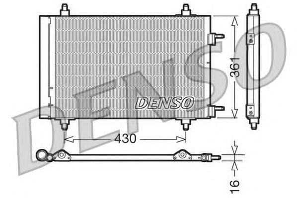 DCN07019 Denso Radiador de aire acondicionado