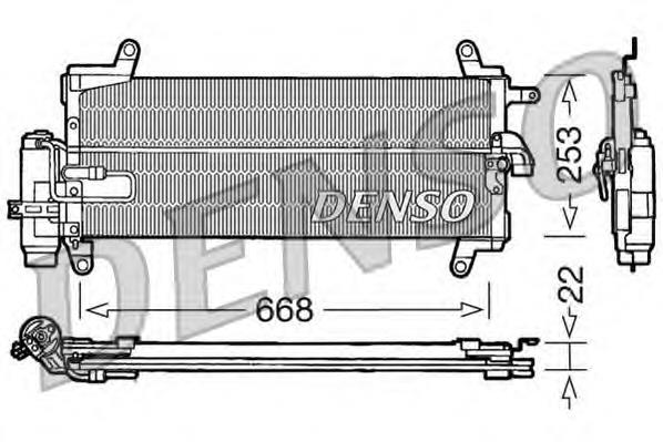 Radiador de aire acondicionado para Fiat Punto (176)