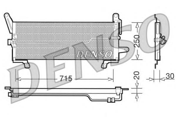 Condensador aire acondicionado DCN09097 Denso