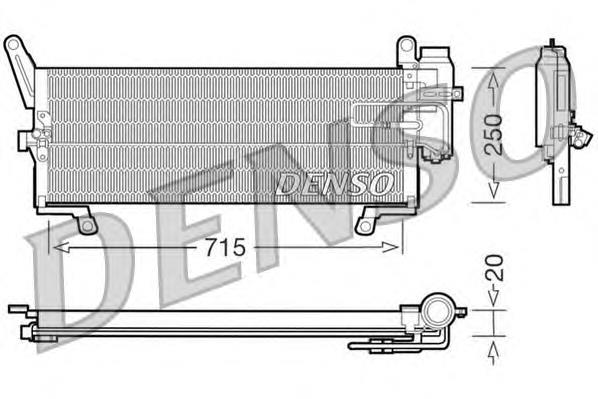 Condensador aire acondicionado DCN09090 Denso