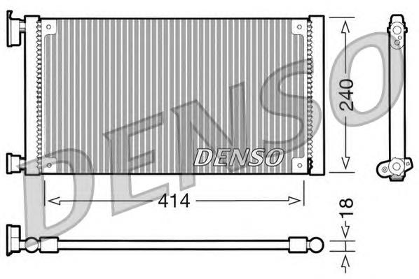 DCN09120 Denso condensador aire acondicionado