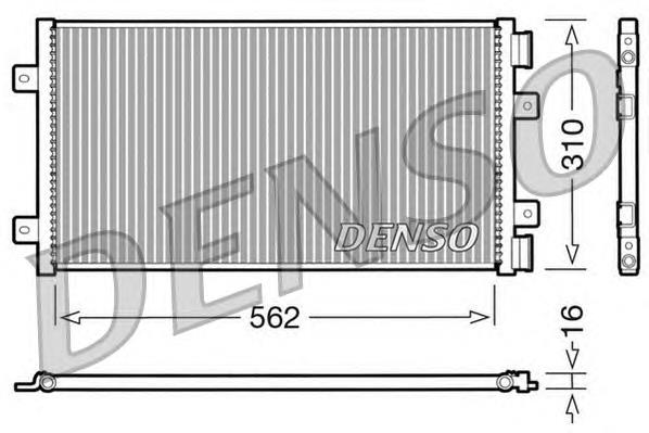 Condensador aire acondicionado DCN09101 Denso