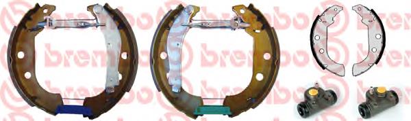 Zapatas de frenos de tambor traseras K61047 Brembo