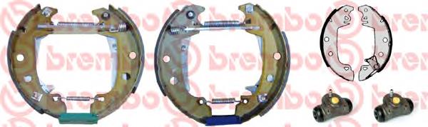 Zapatas de frenos de tambor traseras K61039 Brembo