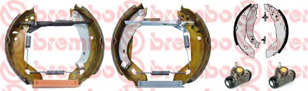 K61053 Brembo Kit frenos, disco de tambor, con cilindros, completo 