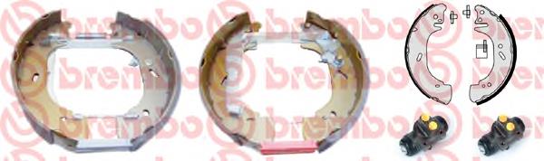 K68069 Brembo kit de frenos de tambor, con cilindros, completo