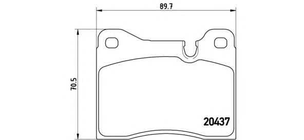 Pastillas de freno delanteras P06003 Brembo