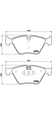 Pastillas de freno P06036 Brembo
