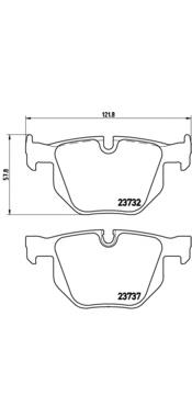 P06033 Brembo Pastillas freno traseras