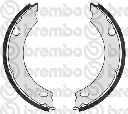 Juego de zapatas de frenos, freno de estacionamiento S86508 Brembo