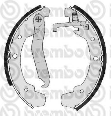 Zapatas de frenos de tambor traseras S85531 Brembo