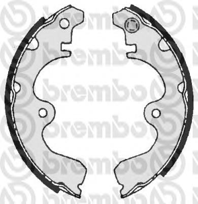 S 83 532 Brembo zapatas de frenos de tambor traseras