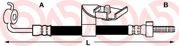 Tubo flexible de frenos delantero izquierdo T24104 Brembo