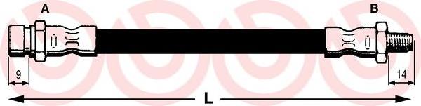 Tubo Freno Posteriore Brembo T 23 189 - Ricambio Originale Per Impianto Frenante - Foto 5