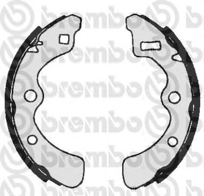 S28501 Brembo zapatas de frenos de tambor traseras