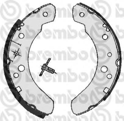 S 24 537 Brembo zapatas de frenos de tambor traseras