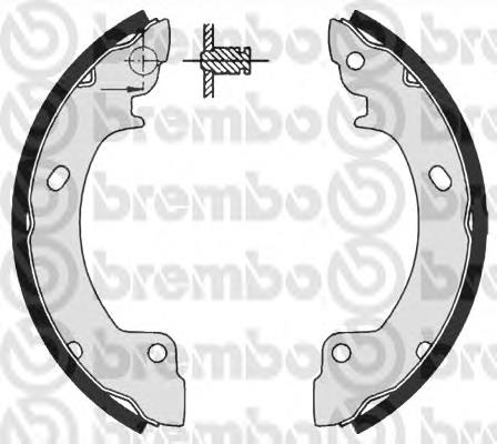 S30506 Brembo zapatas de frenos de tambor traseras