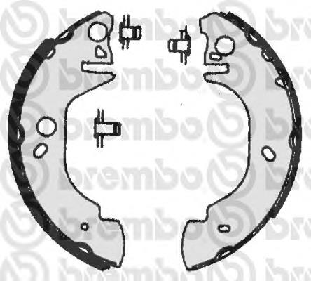 S 24 523 Brembo zapatas de frenos de tambor traseras