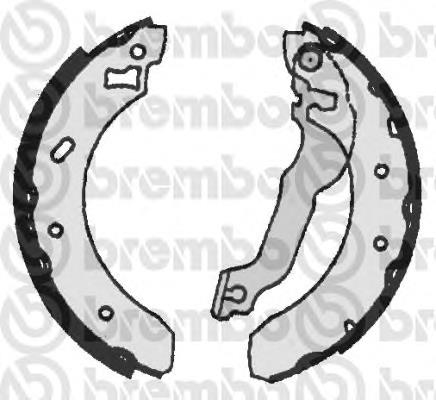 S 24 521 Brembo zapatas de frenos de tambor traseras