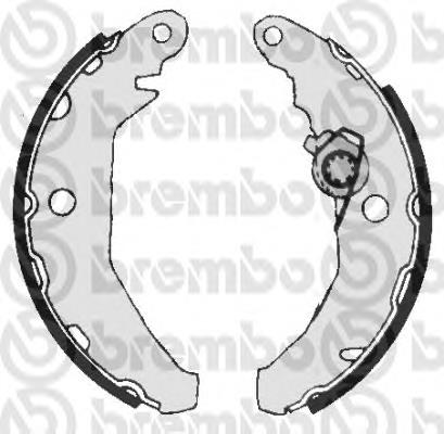 S24510 Brembo zapatas de frenos de tambor traseras