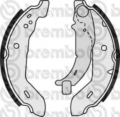 S50503 Brembo zapatas de frenos de tambor traseras