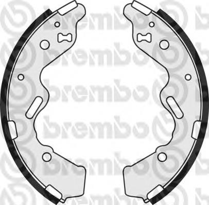 S 49 520 Brembo zapatas de frenos de tambor traseras