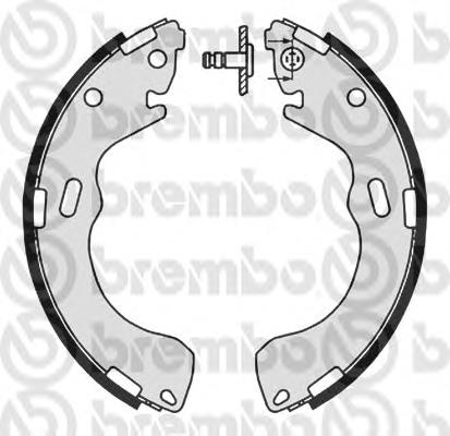 Zapatas de frenos de tambor traseras S49521 Brembo