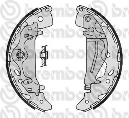 Zapatas de frenos de tambor traseras S30521 Brembo