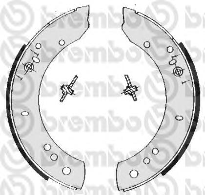 Zapatas de frenos de tambor traseras S44502 Brembo