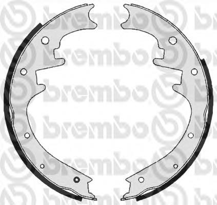 Zapatas de frenos de tambor traseras S37504 Brembo