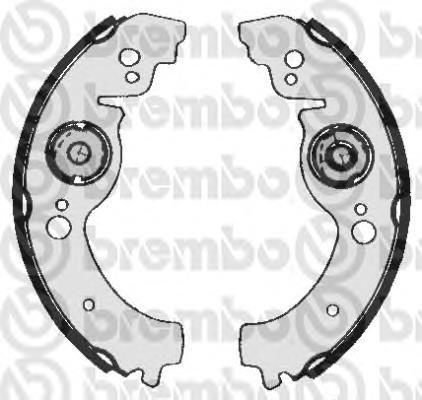 Zapatas de frenos de tambor traseras S41502 Brembo