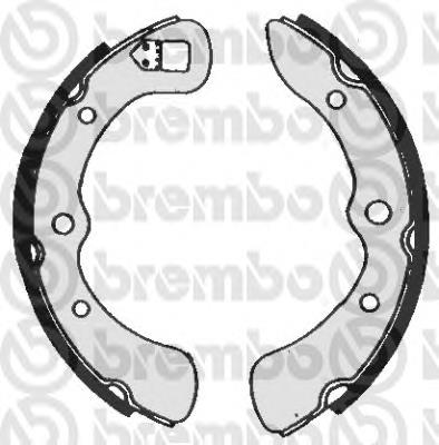 Zapatas de frenos de tambor traseras S16510 Brembo