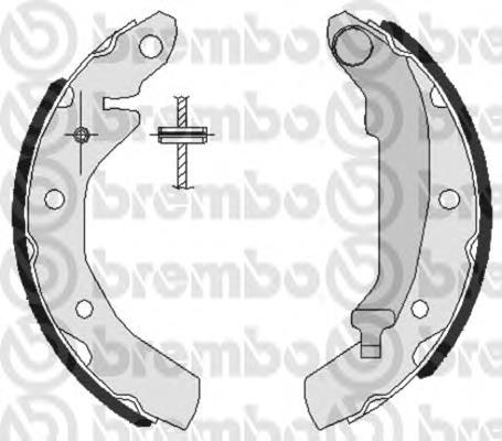 Zapatas de frenos de tambor traseras S15501 Brembo