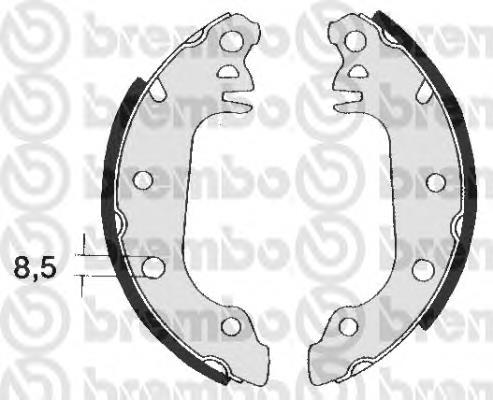 S23569 Brembo zapatas de frenos de tambor traseras