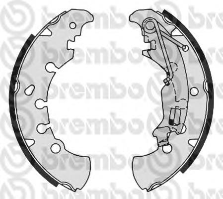 S 23 555 Brembo zapatas de frenos de tambor traseras