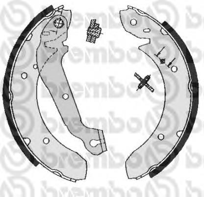 S24506 Brembo zapatas de frenos de tambor traseras