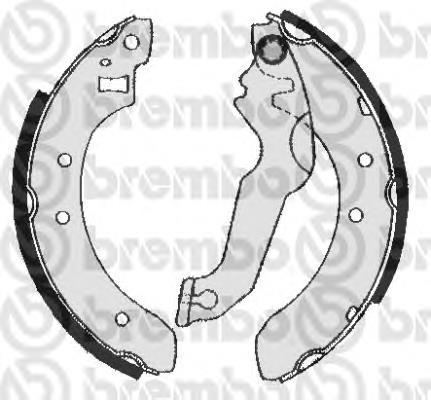 Zapatas de frenos de tambor traseras S24507 Brembo