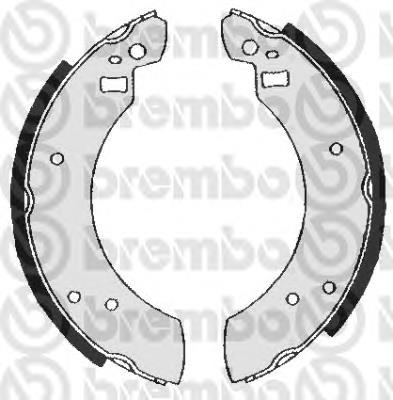 Zapatas de frenos de tambor traseras S24502 Brembo